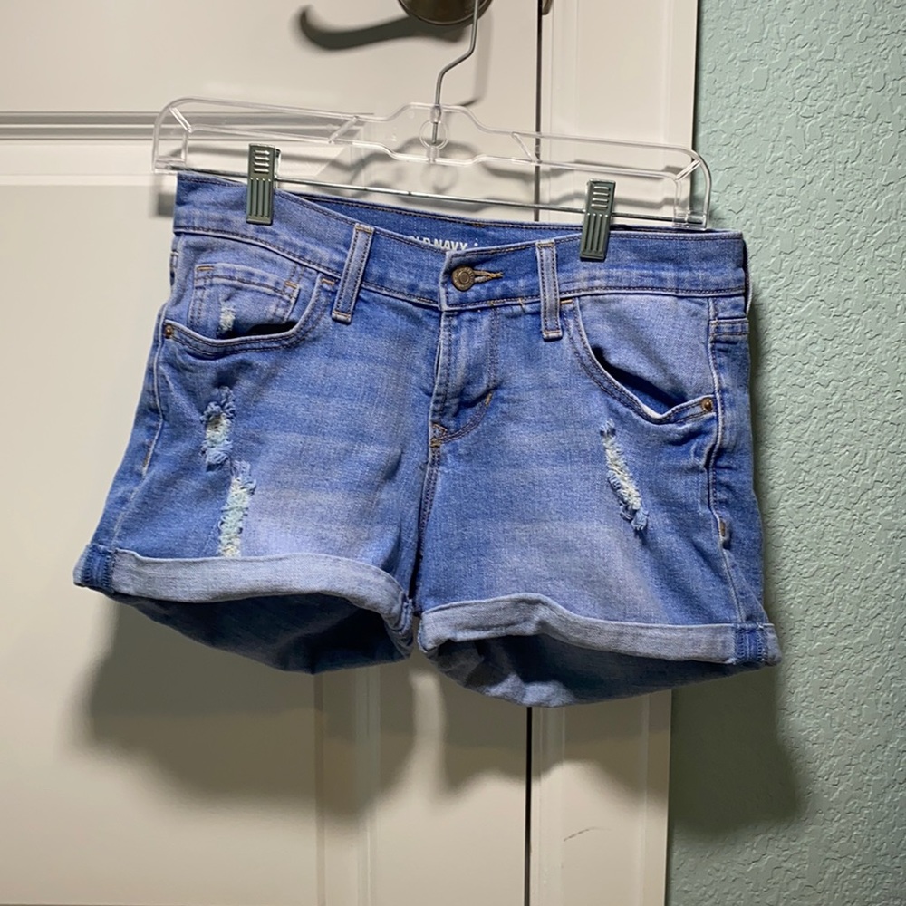 Boyfriend jean shorts